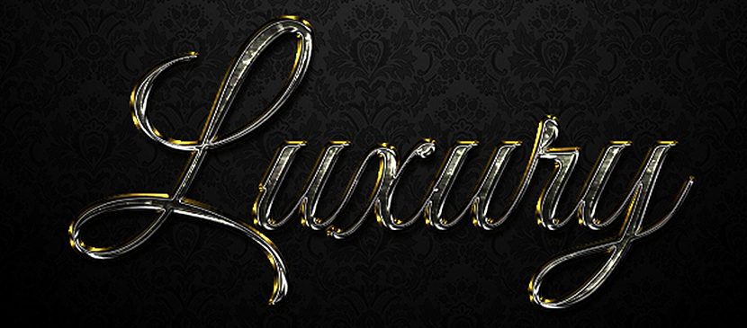 Easy to Create a Luxurious Text Effect in Adobe Photoshop