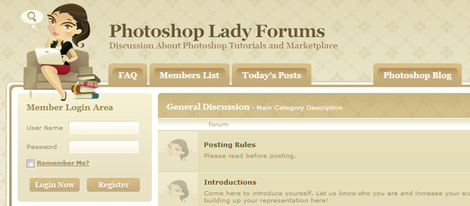 Photoshop Lady Forums Launching