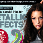 create an amazing magazine cover using a spot metallic