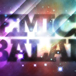 create a galactic abstract lighting effect for texts