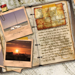 create an old fashion traveling diary in photoshop