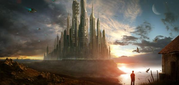 Painting a Super Future City under Sunset in Photoshop