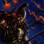 Drawing the Samurai Riding a Dragon in Photoshop