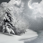 Awesome Christmas Card Creation Snow Scene in Photoshop
