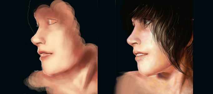 Painting a Realistic Portrait by Photoshop Brushes