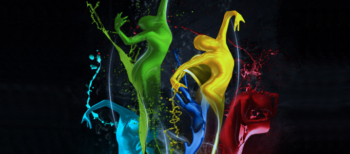 Remarkable Creation - Colourful Human Out of Bottle