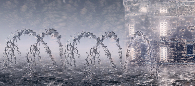 Create a Liquefied Castle using Photoshop