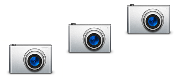 Digital Camera Icon in Photoshop L