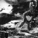 Create a Traditional Colorless Ocean Scene