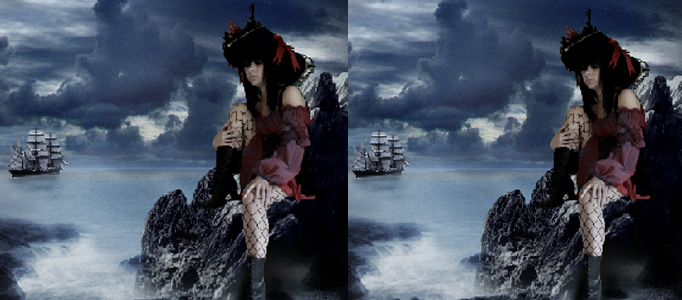 Create a Natural Coastal Scenery for a Style Lady L