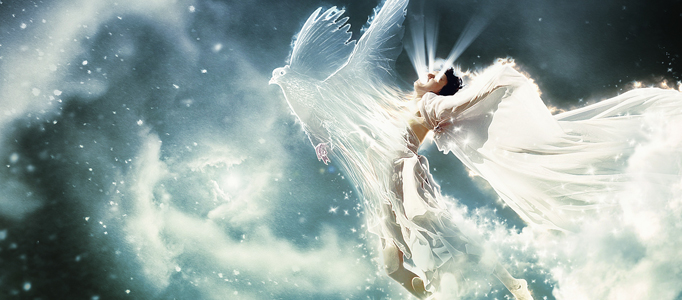 Impressive Scenery Creation - Soul Flying out of an Angel