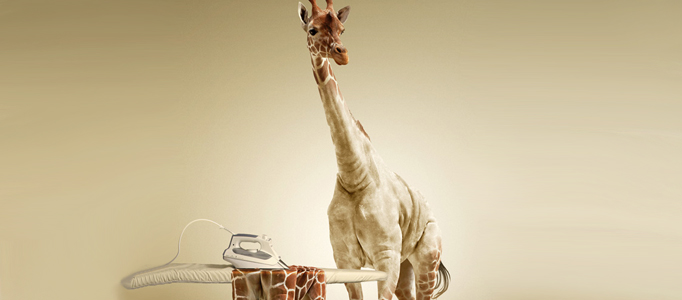 Amazing Scenery Creation - Ironing the Giraffe's Skin