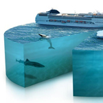 Turning the Ocean into D Pie Chart Scenery