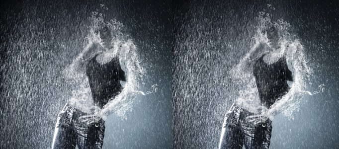 Manipulating a Man to be Liquefied under Raining