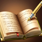 Design a Fancy Book Writing Icon