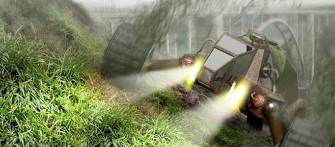 Create a Realistic Grass Cutting Machine L