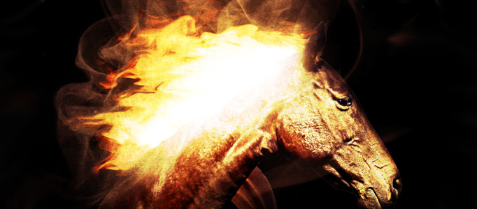 Painting with Fire Using Photoshop's Liquify Filter