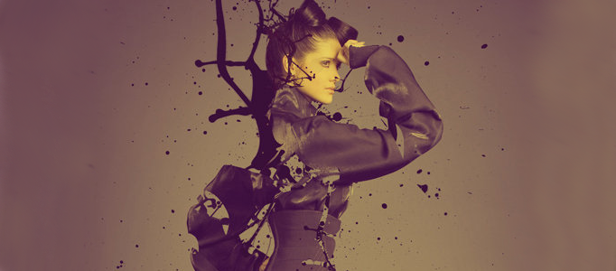 Photoshop Effect - Splashing of a Paint Art
