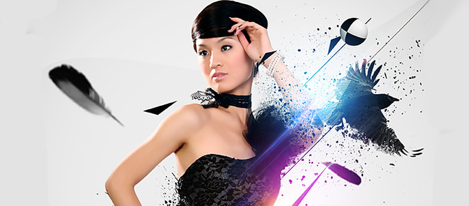 Photoshop Creation - an Elegant Lady Poster