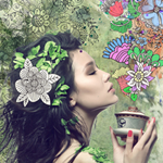 Making a Flowery Lady in Photoshop