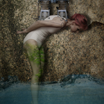 Photo Manipulation Lady Down to the Water