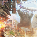 Scene Creation a Sheep Destroying a City