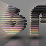 D Sliced Text Effect