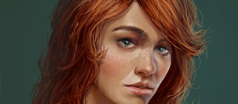 Digital Painting for a Great Lady Portrait