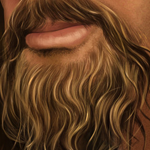 Painting Realistic Human Beard