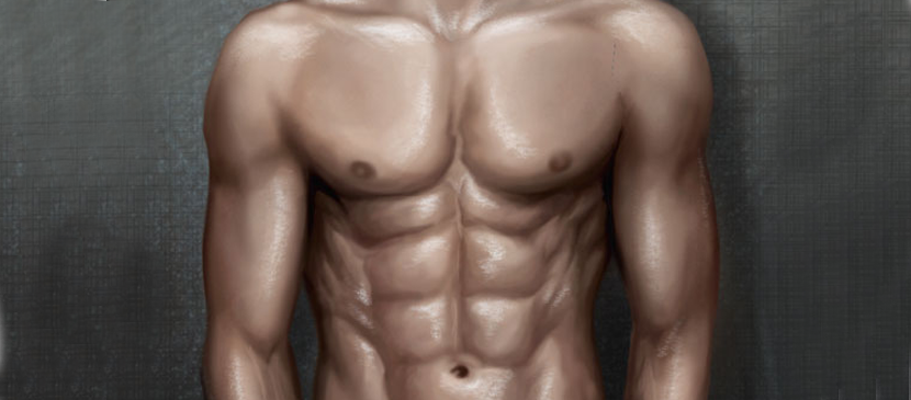 Drawing a Muscular Man in Photoshop L