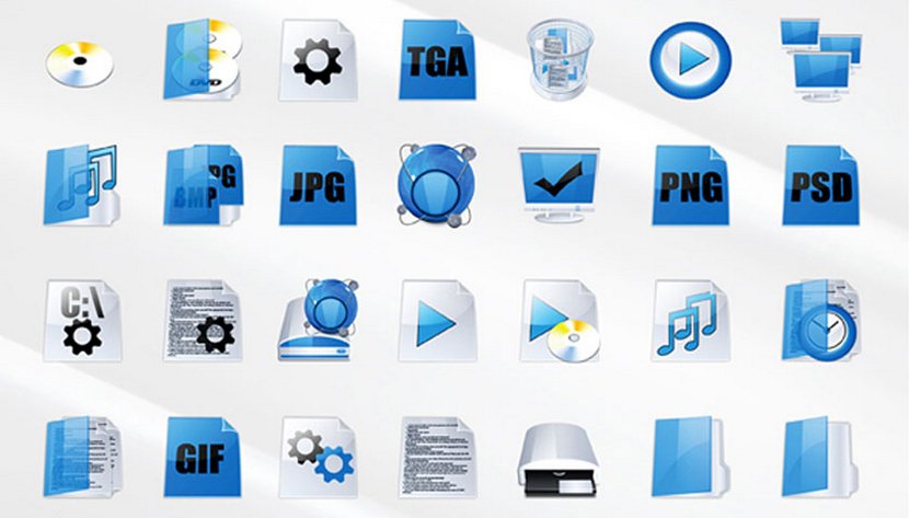 blue icons