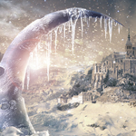 Create an Icy Moon with a Beautiful Snowing Scene