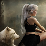 Manipulate a Destroyed City with a Lady Character