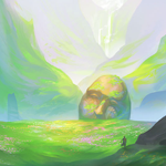 Create a Simple Natural Scene with a Facial Stone