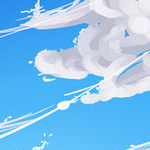 Painting Different Kinds of Cloud for Different Timing