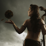 Create a Dark Magic Scene for a Lady