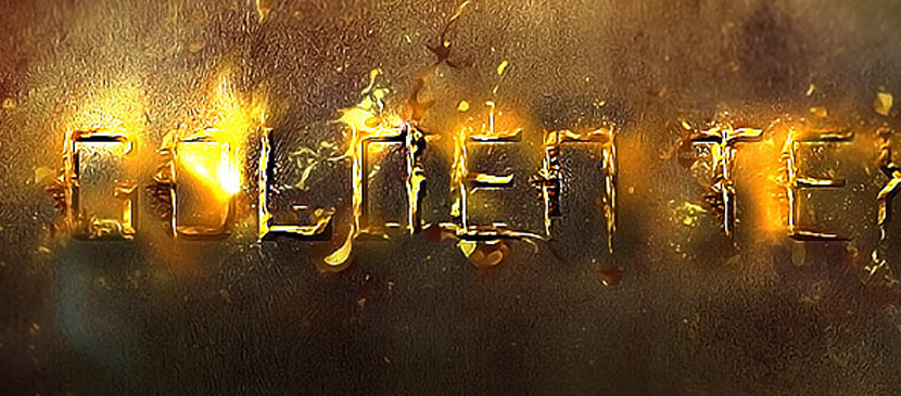 Shiny Golden Typography in Photoshop