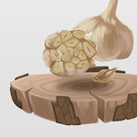 Making some Garlic using Photoshop