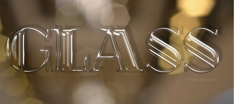 Shiny Glass Text Effect L