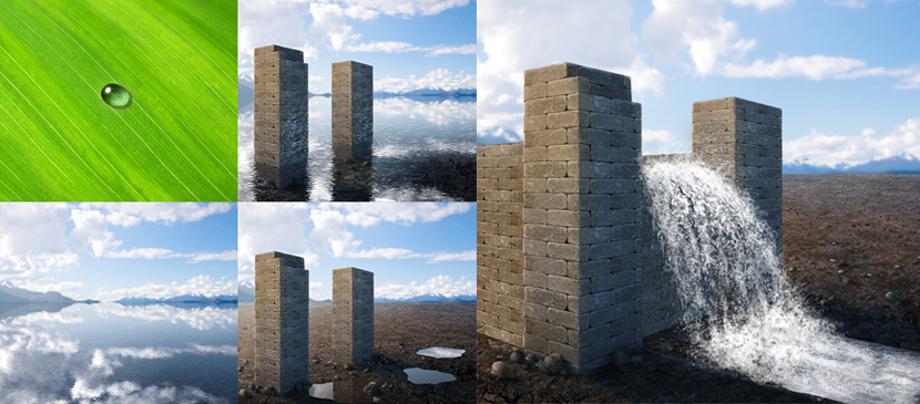 Making the Water in Various Forms L
