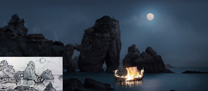 Manipulating a Fired Boat on a River L