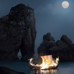 Manipulating a Fired Boat on a River