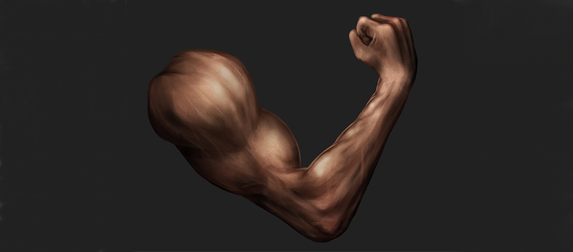 Painting a Strong Human Arm L