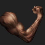 Painting a Strong Human Arm