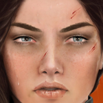 Making Cuts and Sweat on a Human Face