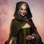 Painting a Lady Cartoon Portrait