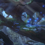 Step by Step to Paint a Fantastic Cartoon Forest Scene