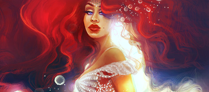 Painting a Cartoon Mermaid Simply