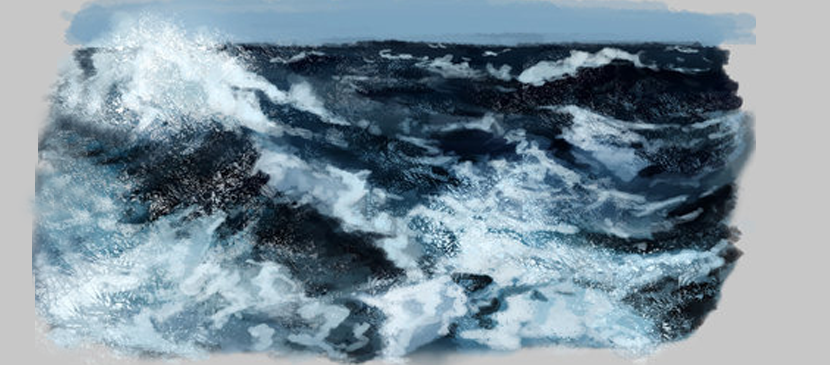 Simply Drawing the Sea Wave in Photoshop