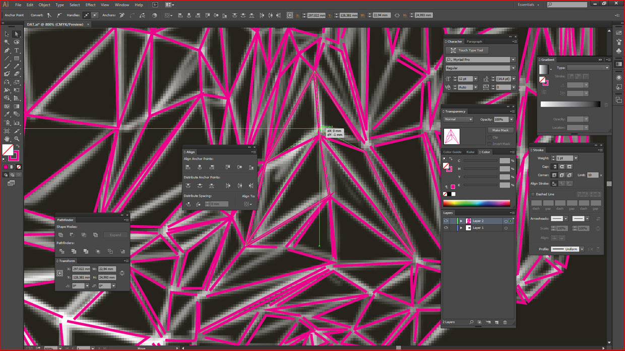 Low poly Self Portrait Photoshop Tutorial